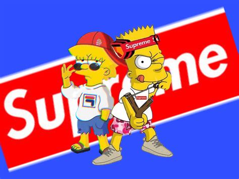 bart simpson supreme wallpaper 4k.